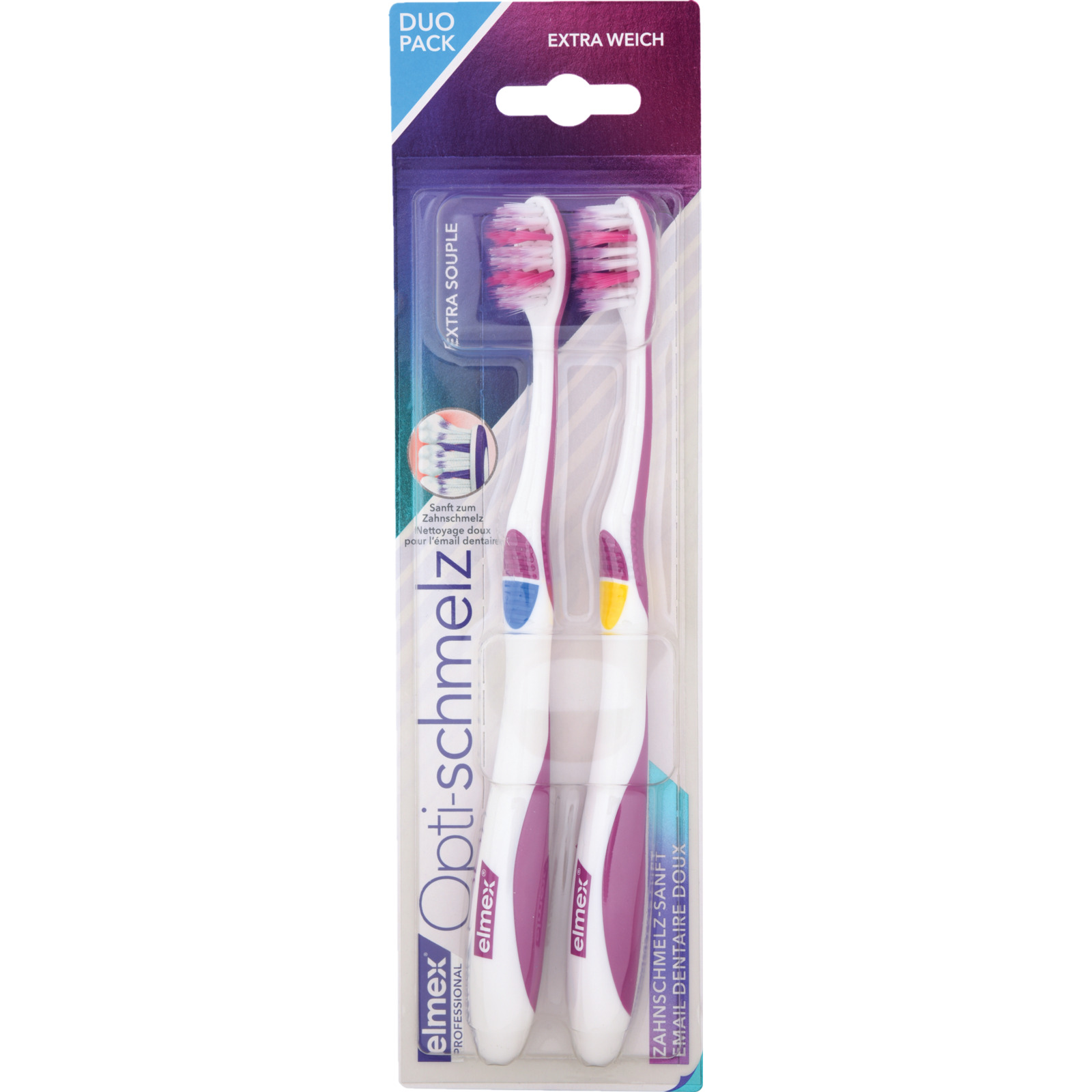 Elmex Zahnbürste Opti-Schmelz Duo