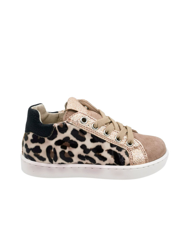 Baskets fille SONIC Mix Leopard - Reqins