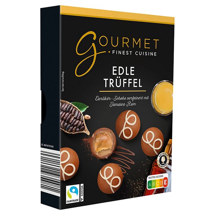 GOURMET FINEST CUISINE Trüffelpralinen 125 g, Eierlikör-Schoko