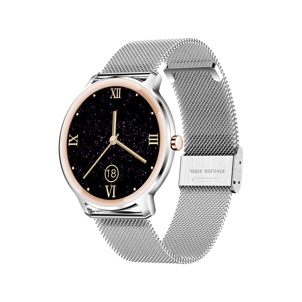 Montre SMARTY 2.0 elegance mixte connecté boîtier métal bracelet acier