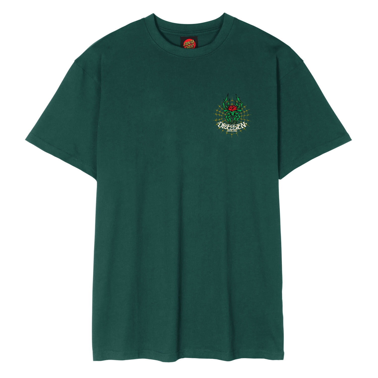 Santa Cruz Dressen Rose Cross 2 T-Shirt Rainforest