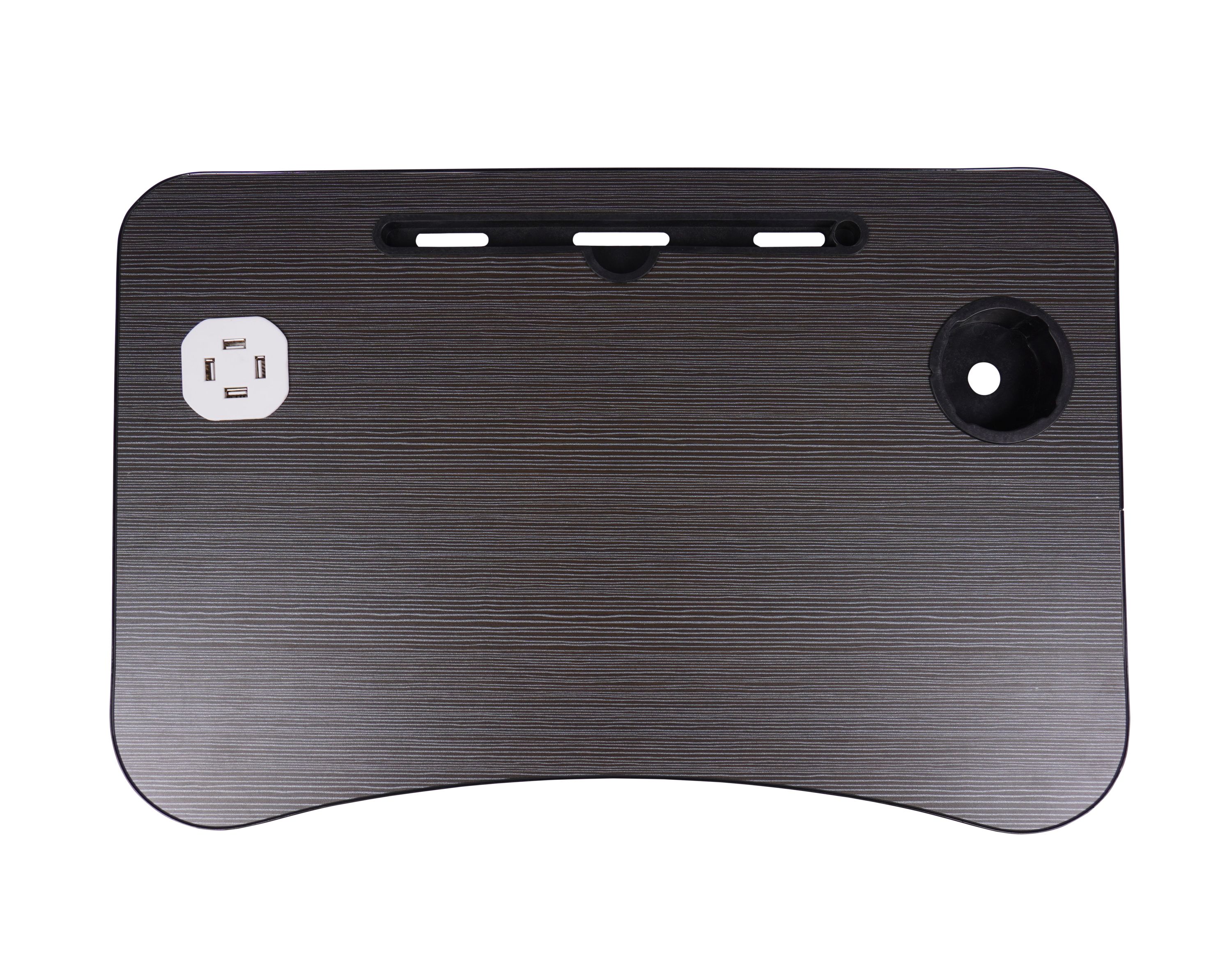 Klapptisch multifunktional mit USB schwarz