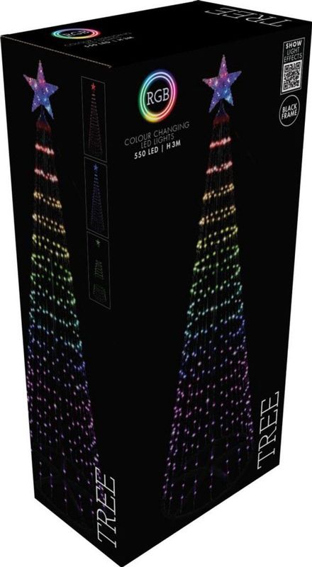 LED Kerstboom - Multicolor - 300 cm - 550 Lampjes - Geschikt voor Buiten