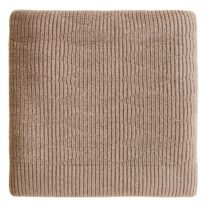 Hvid Couverture Herbie Laine D'Agneau Mérinos | Taupe