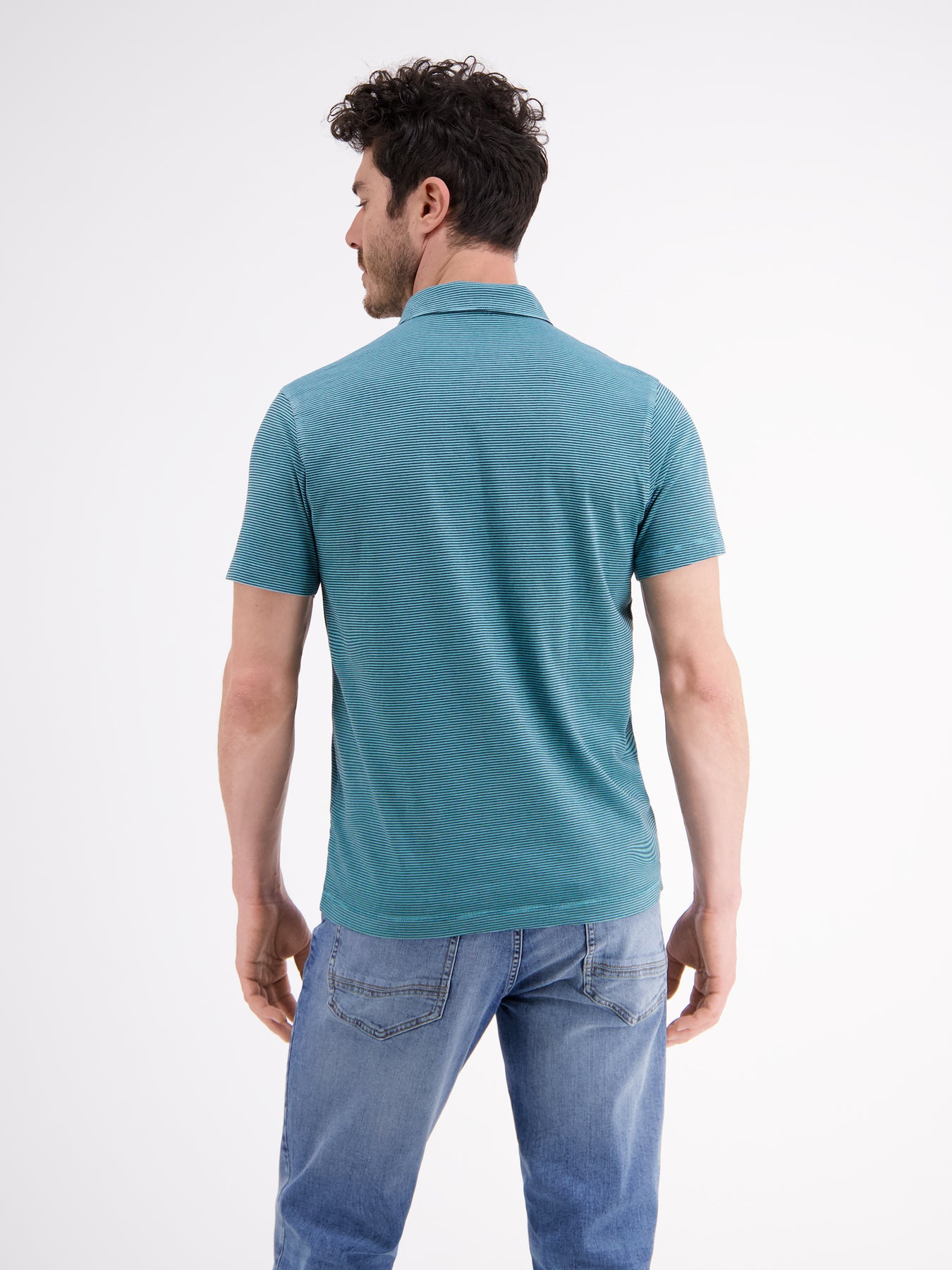 Poloshirt in Finelineroptik
