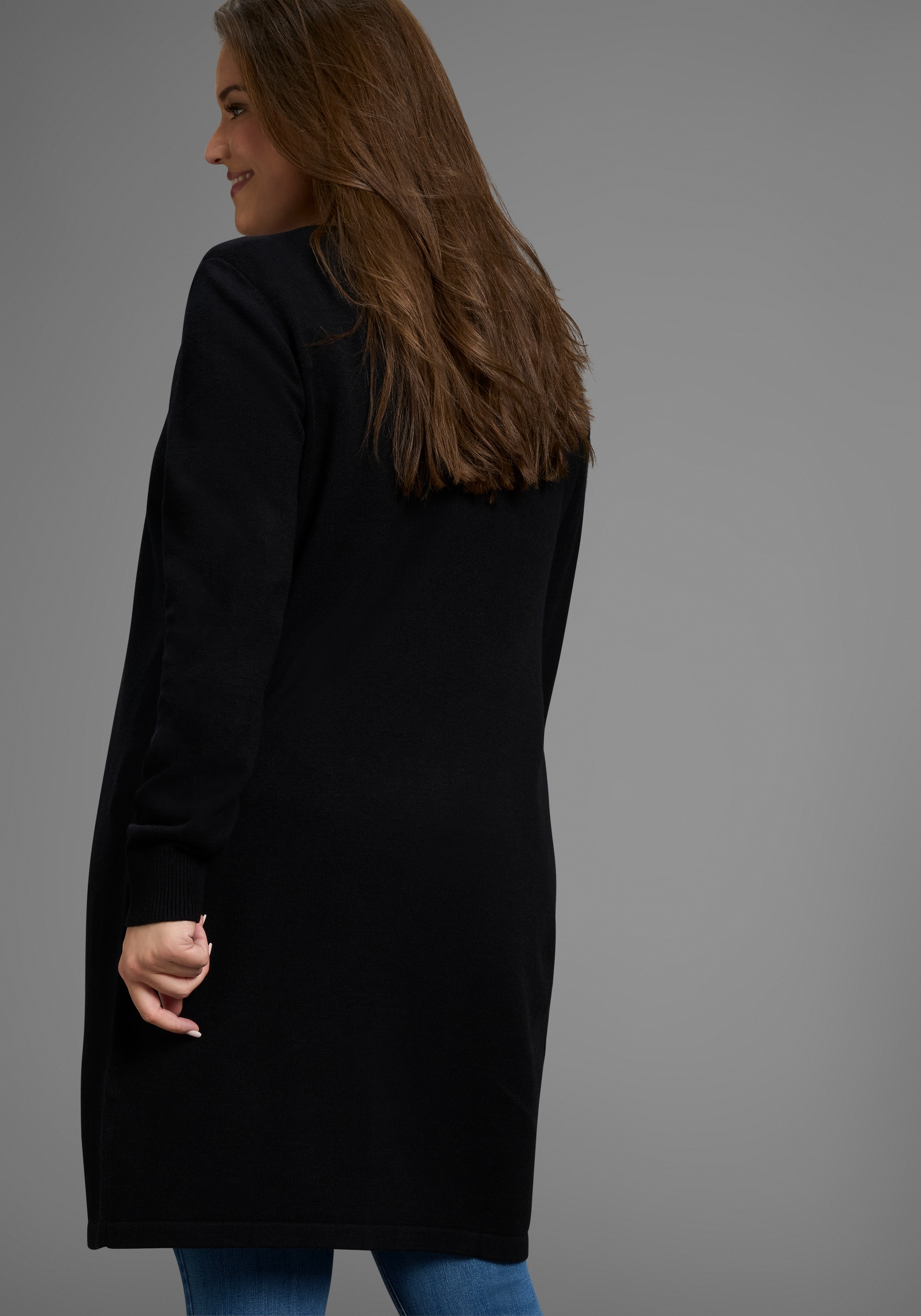 Laura Scott CURVE Longstrickjacke in kuschelweichem Wohlfühlstrick - GROSSE GRÖSSEN