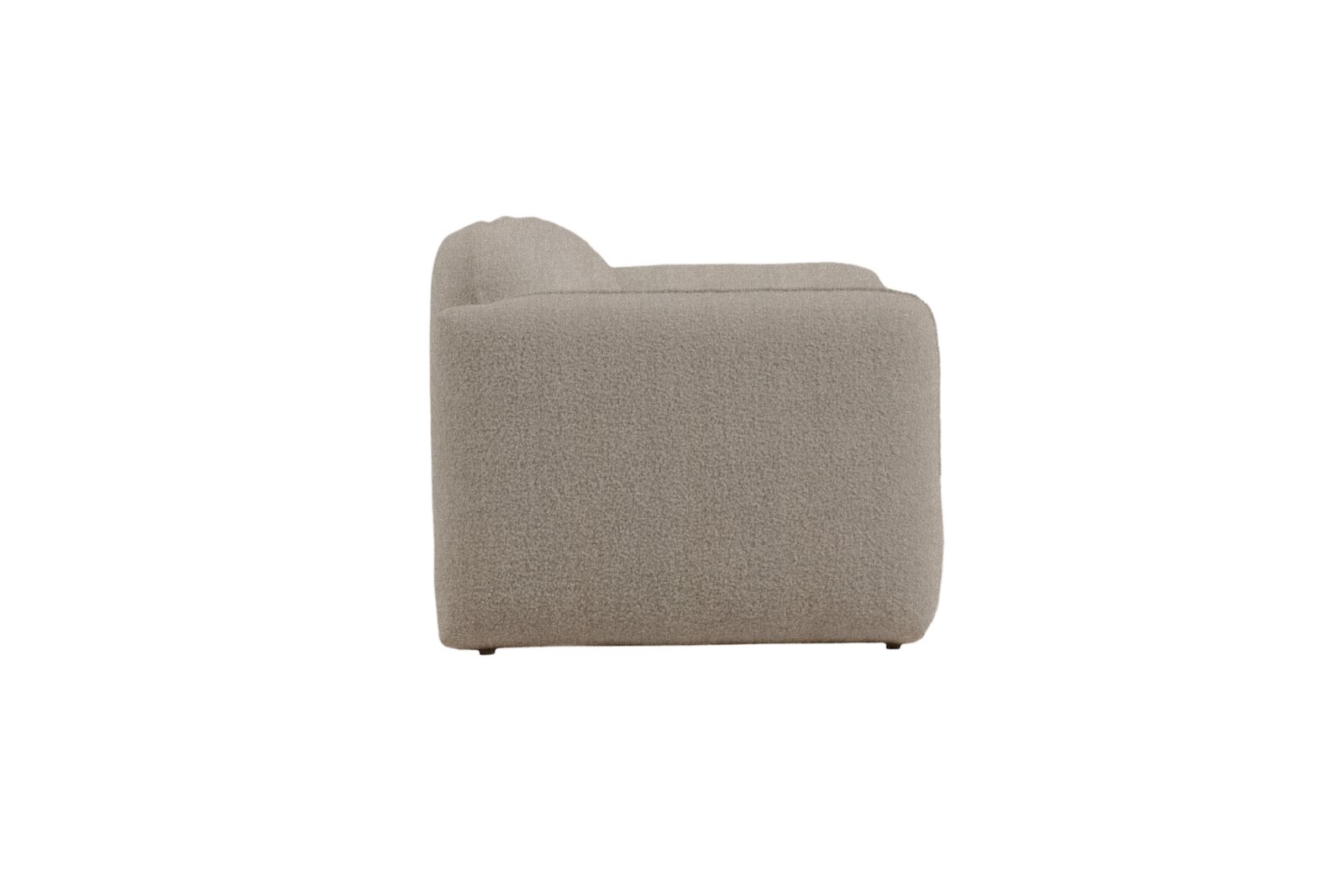 Fluff 2-seter Tekstil Storm 09 Grey med sorte ben