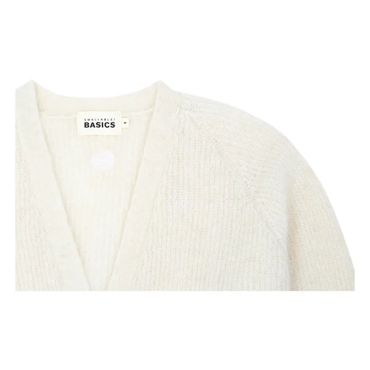 SMALLABLE BASICS Cardigan Femme Alpaga | Blanc cassé