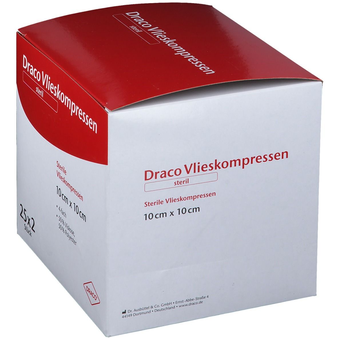 Draco Vliesstoffkompressen 10 x 10 cm steril