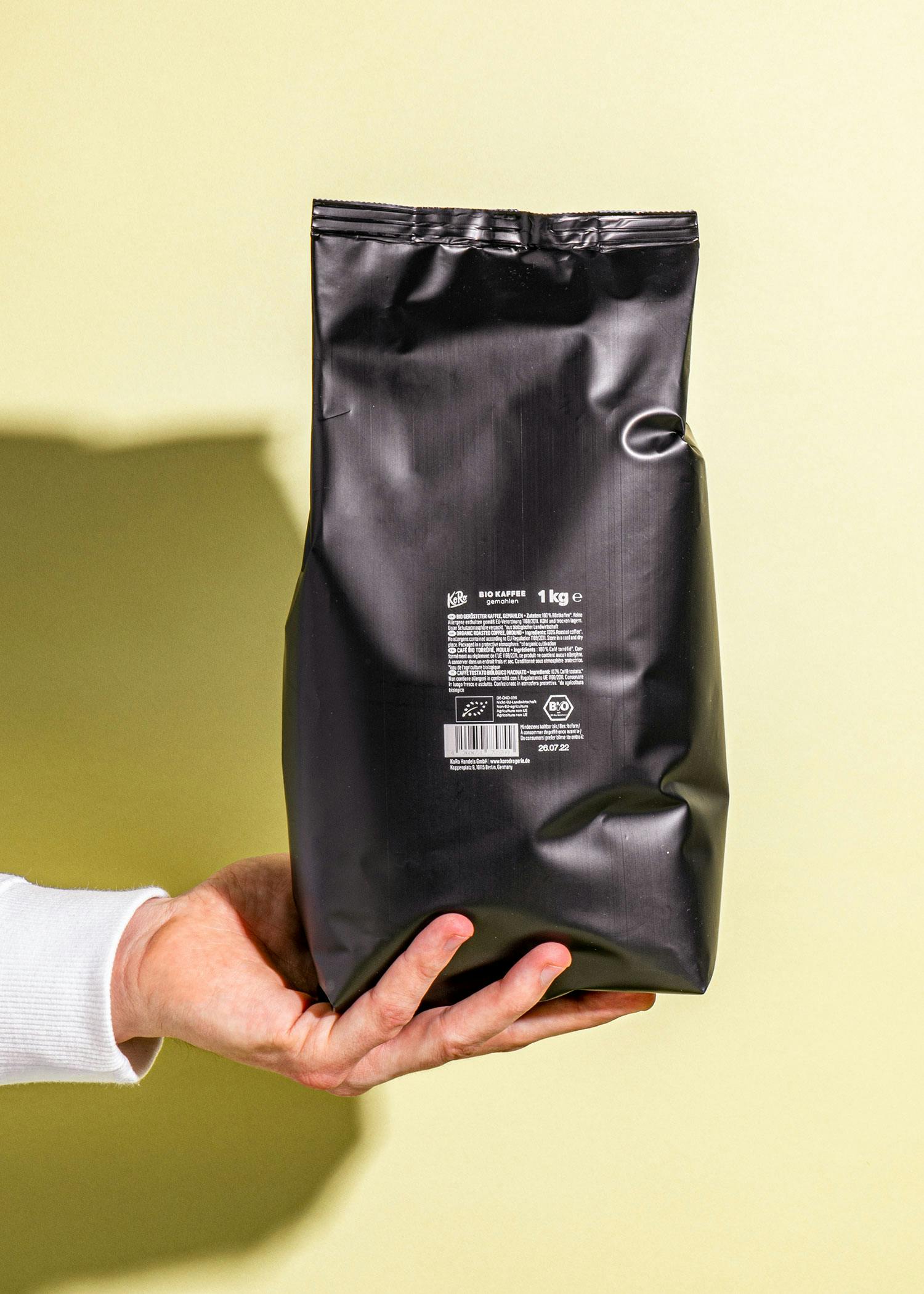 Bio Kaffee gemahlen 1 kg