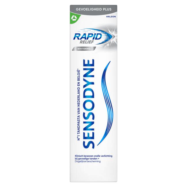 Sensodyne Rapid Relief Whitening tandpasta voor gevoelige tanden 75 ml