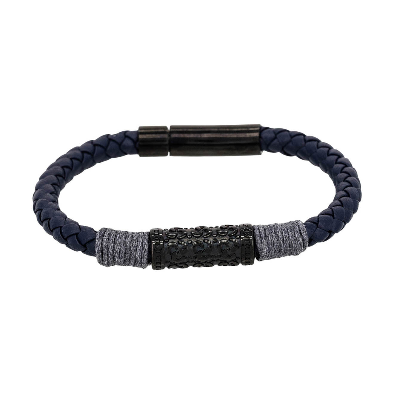 Rockstone Bracelet Rope en Cuir bleu