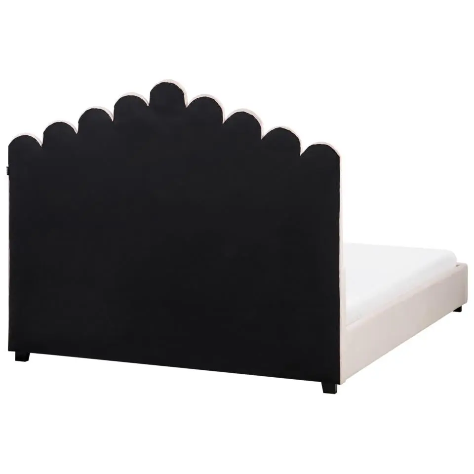 VINCENNES - Bed - Pastelroze - 140 x 200 cm - Fluweel
