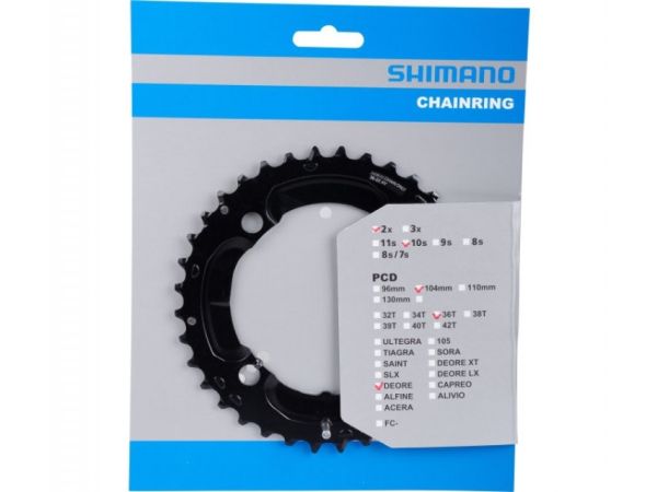 Shimano Deore 2x10-Speed Klinge, 36T