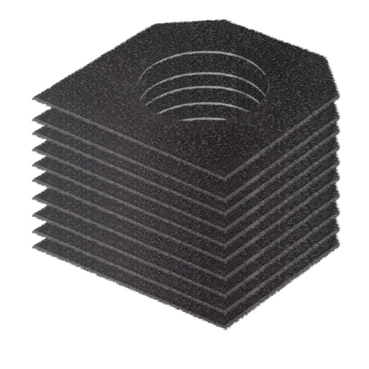 STAHLWERK actieve koolfilter achterkant, 10-pack voor afzuigkap FE-27 ST
