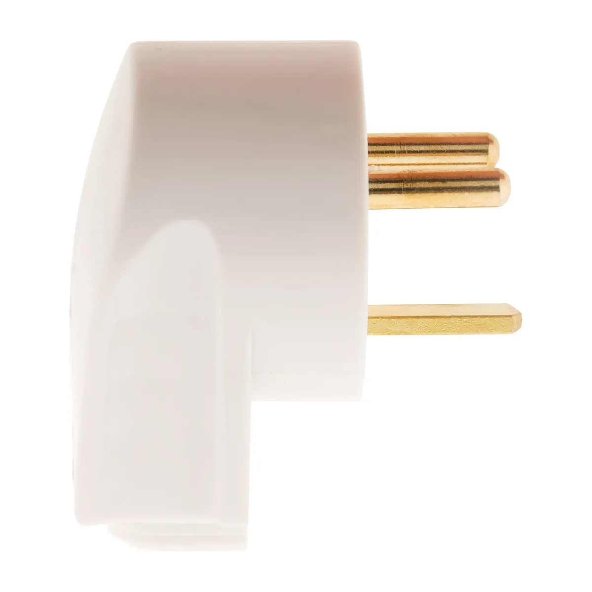 Zenitech Fiche mâle coudée 20A 2P+T - Blanc