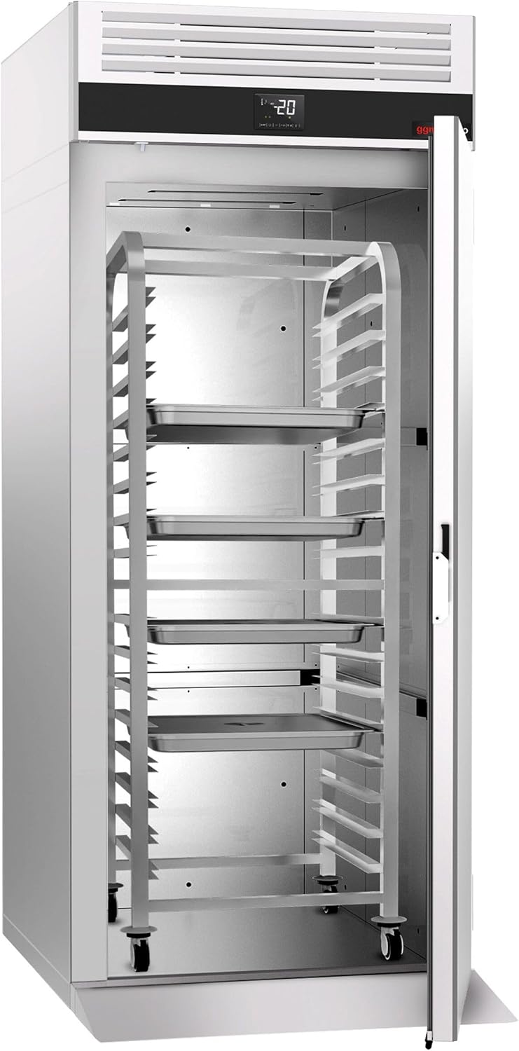 GGM Gastro EinfahrTiefkühlschrank Edelstahl PREMIUM - GN 2/1 - GN 1/1 - EN 600x400-700 Liter - mit 1 Tür
