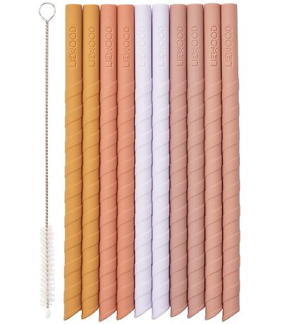 Liewood Strohhalme - Silikon - 10 st. - Timoti - Yellow Mellow M