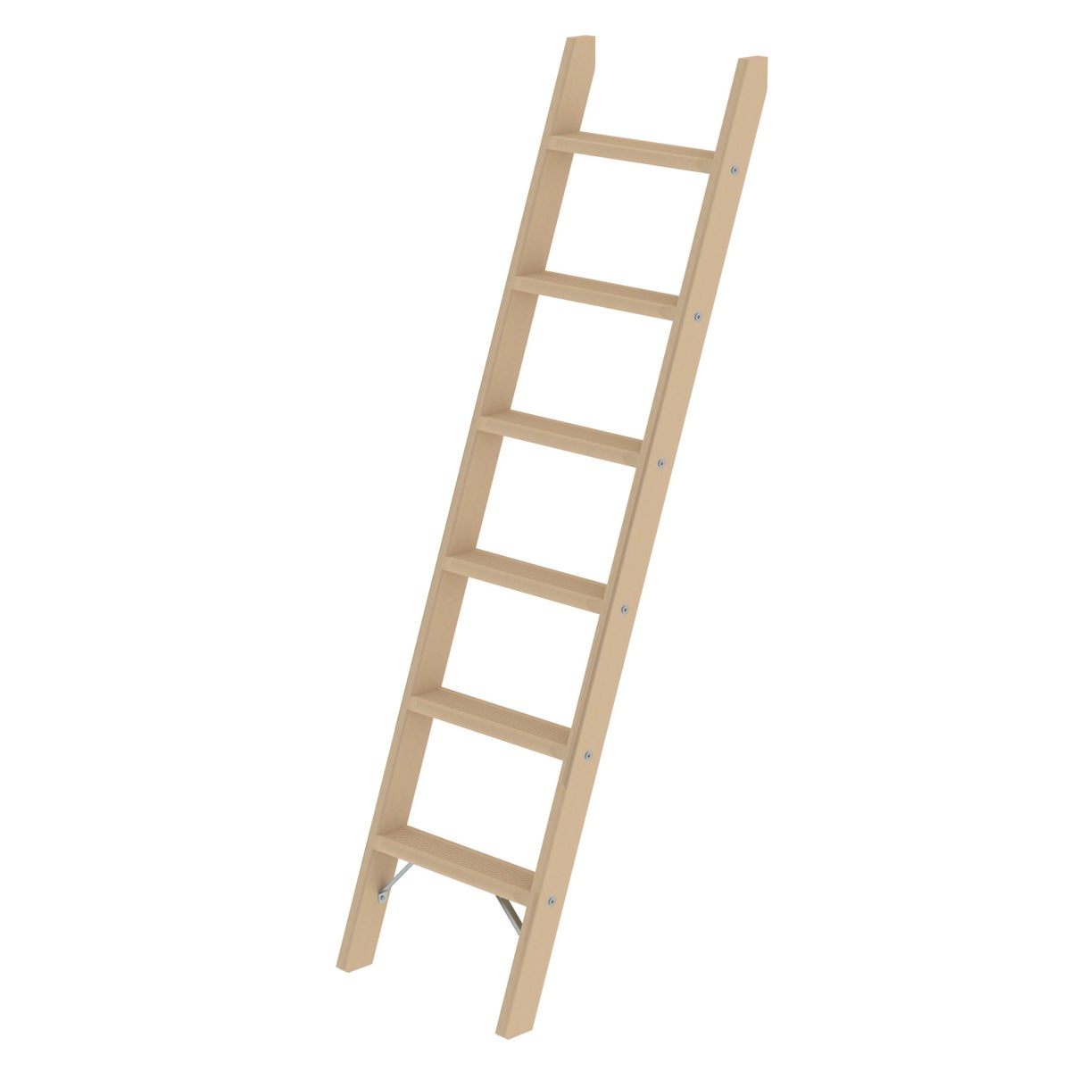 PROREGAL Houten Trapladder Zonder Dwarsbalk, 6 Treden
