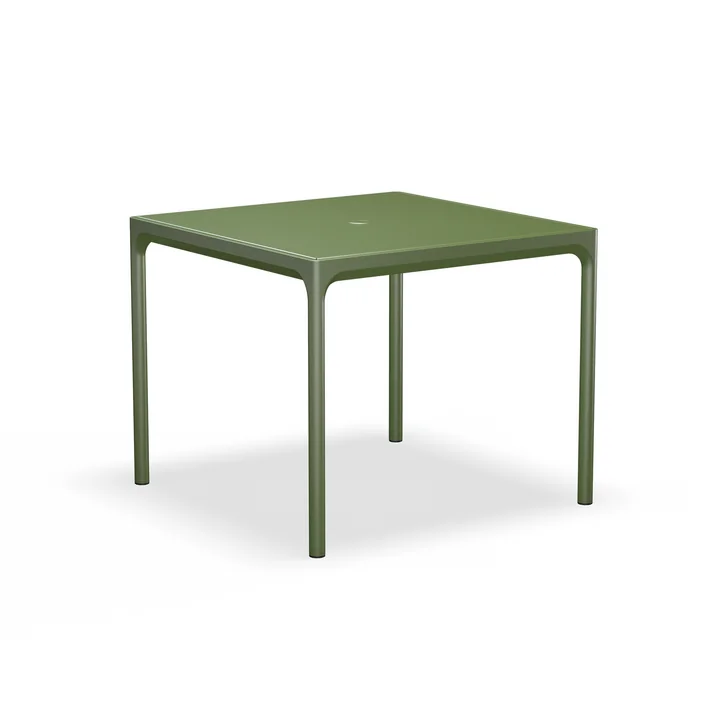 HOUE - FOUR Outdoor Tisch, 90 x 90 cm, olive green