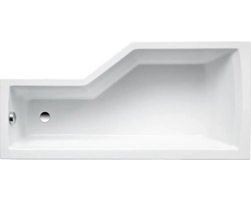 OTTOFOND Clipbad 80 x 160 cm wit glanzend glad 979201