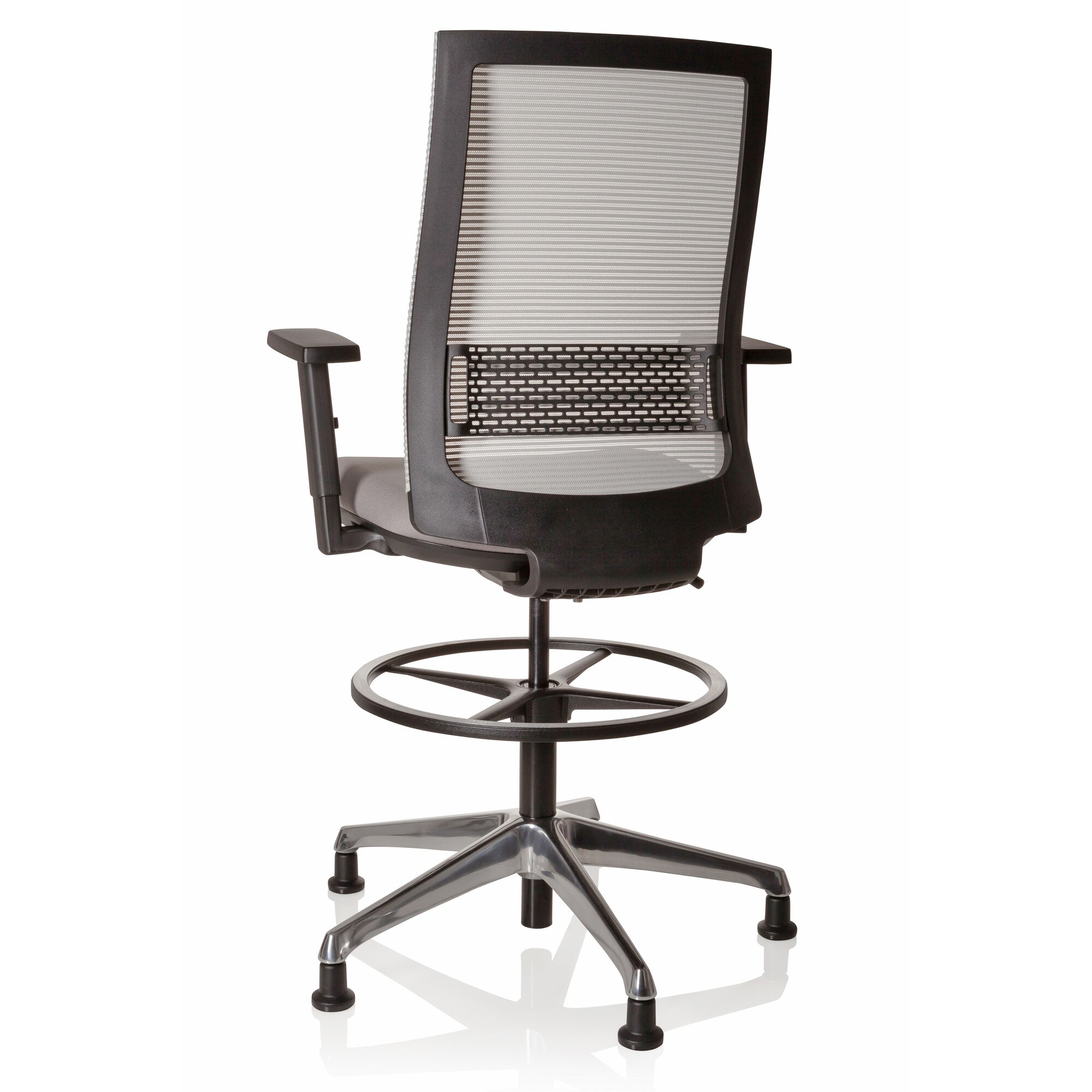 Counterstuhl TOP WORK 99 Stoff/Netzstoff mit Armlehnen (höhenverstellbar) hjh OFFICE
