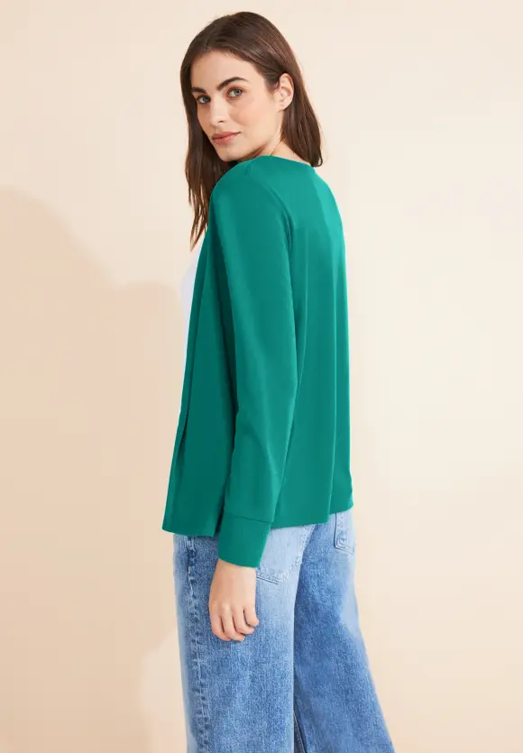 Offener Cardigan - intense aqua