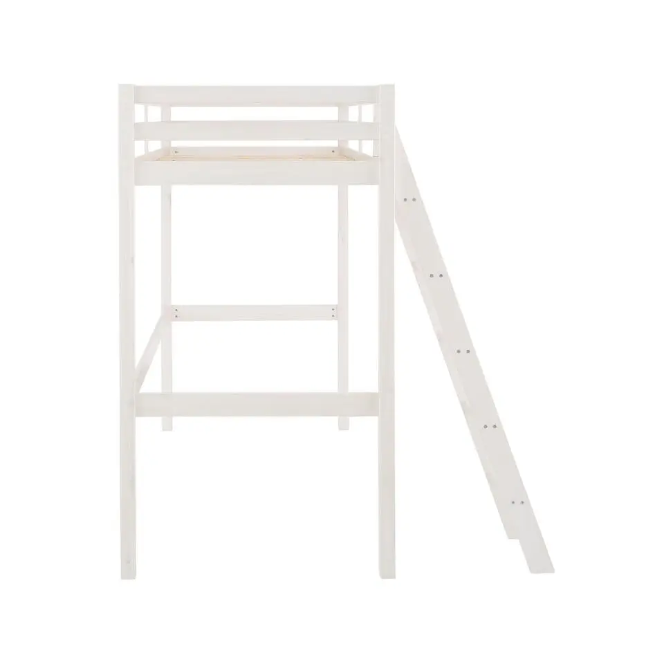 Alpi2 - Mezzanine bed 90x200 cm in wit grenen
