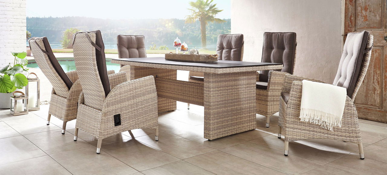 Ambia Garden Gartentisch BELFAST BEIGE DINING