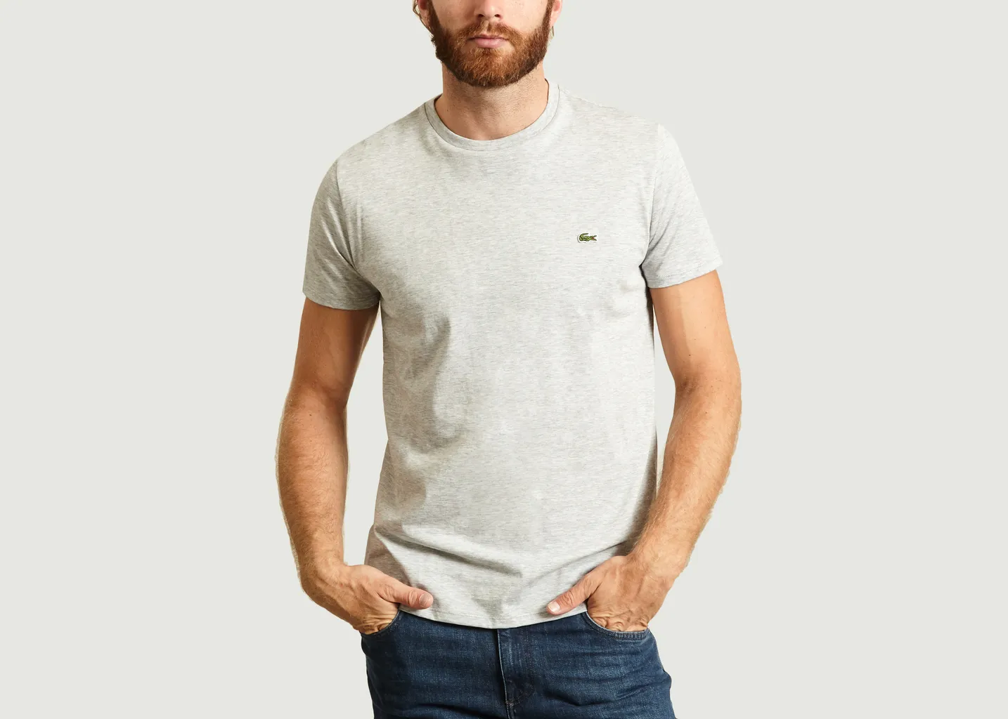 T-Shirt en Jersey de Coton Pima Lacoste