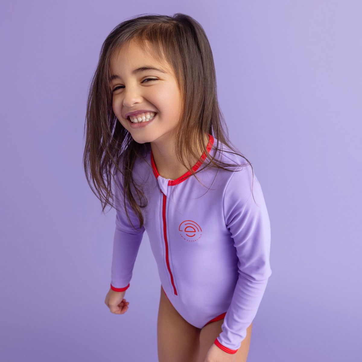 Swim EssentialsSwim Essentials   Langarm Badeanzug purple 86/92