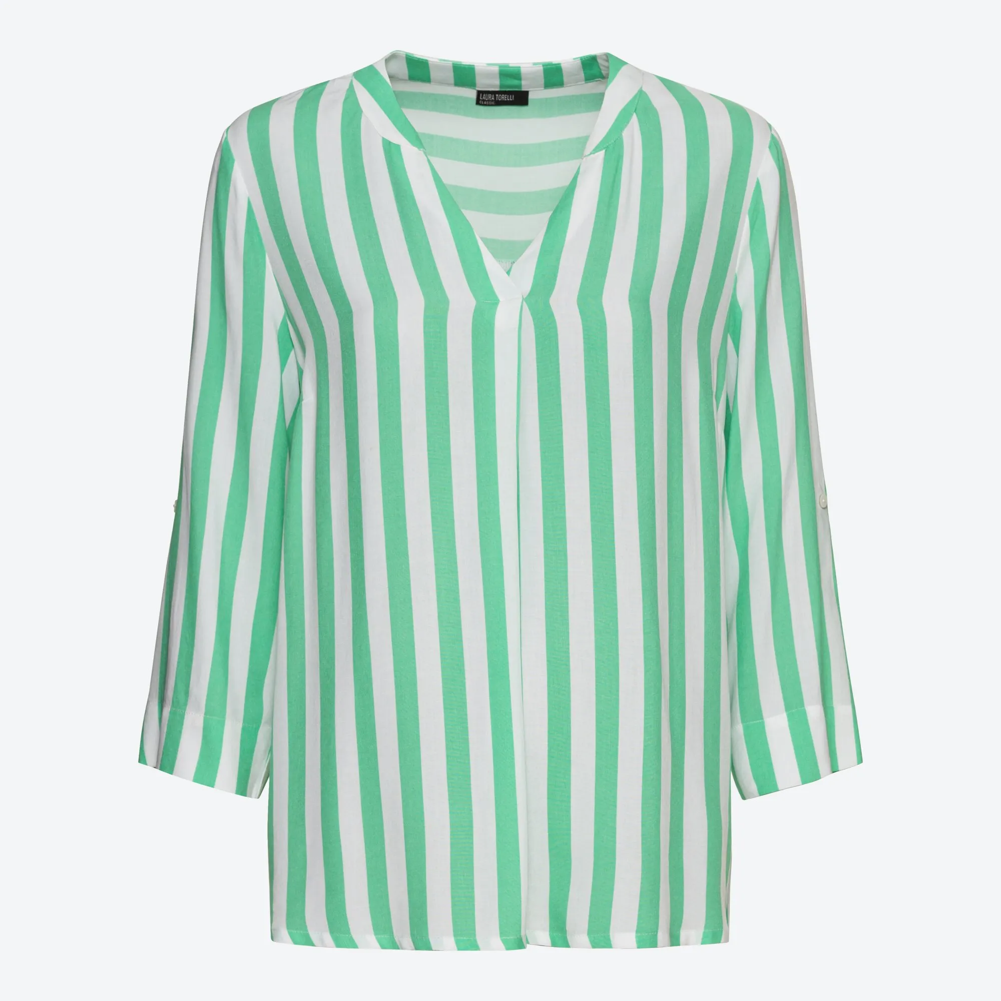 Damen-Bluse mit Längsstreifen