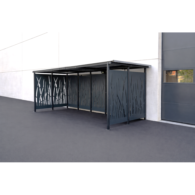 Abri ouvert 2 x 5 m Modèle roseau