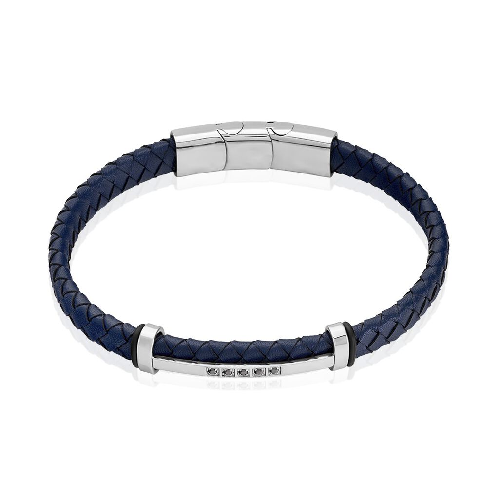 Bracelet Acier Blanc Moris Oxyde De Zirconium