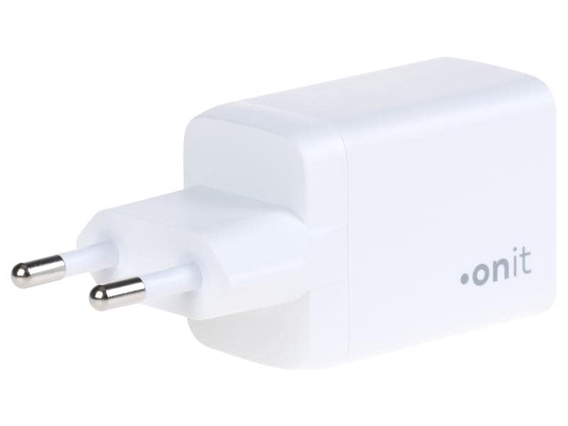 onit USB-Wandladegerät PD25W   QC3.0 Weiss Ladeadapter mit einem USB-C- und einem USB-A-Port