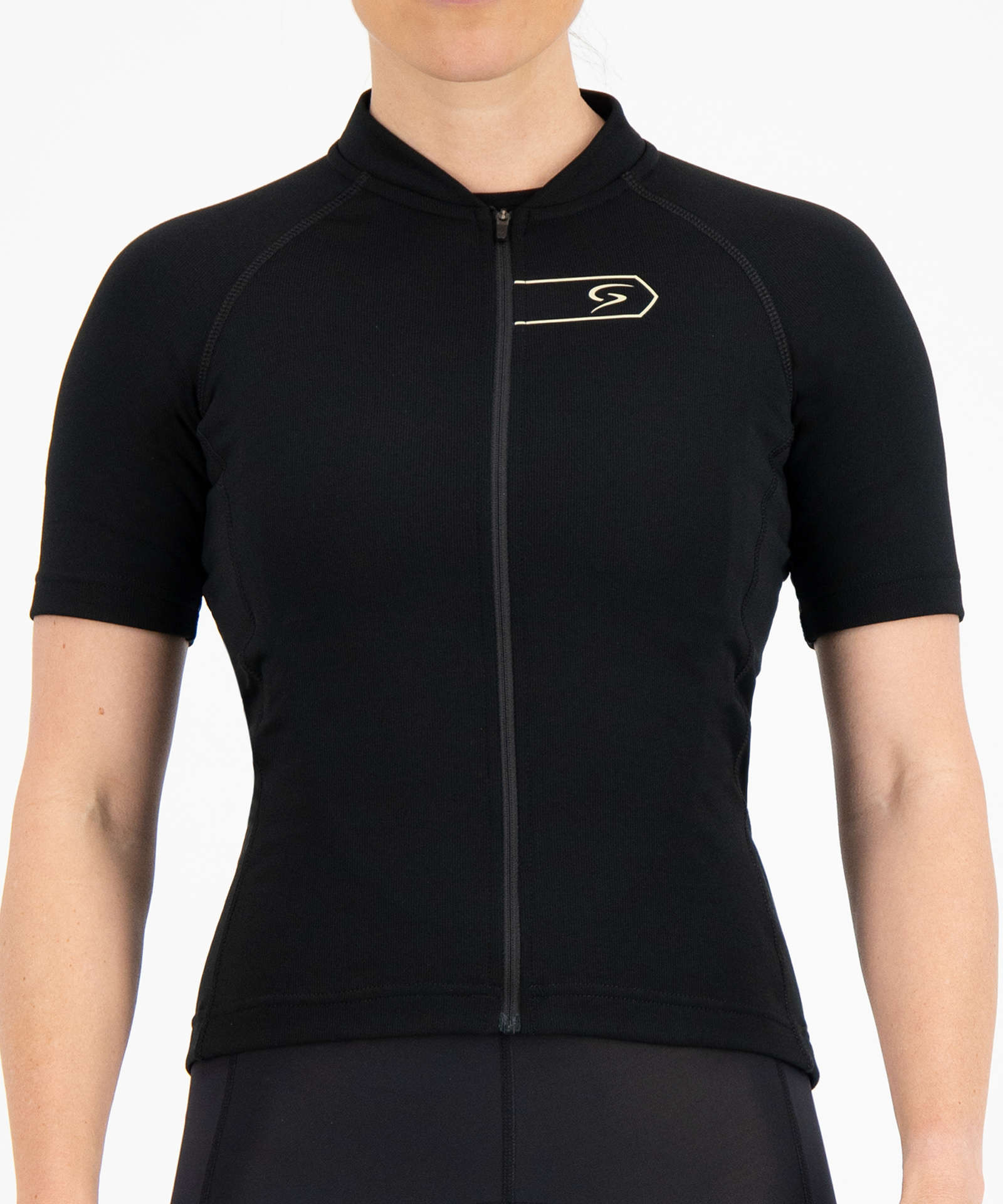 FUTURUM MARA Merino Fietsshirt Korte Mouwen Zwart Dames