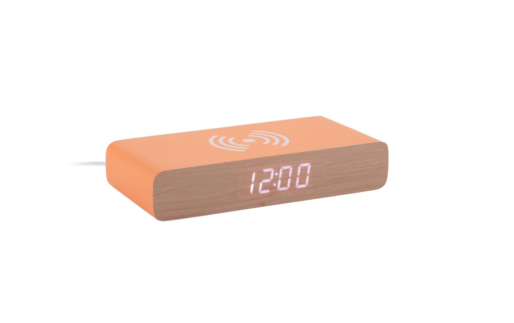 Digitalwecker Retro Flat Bright OrangeLED Wecker
