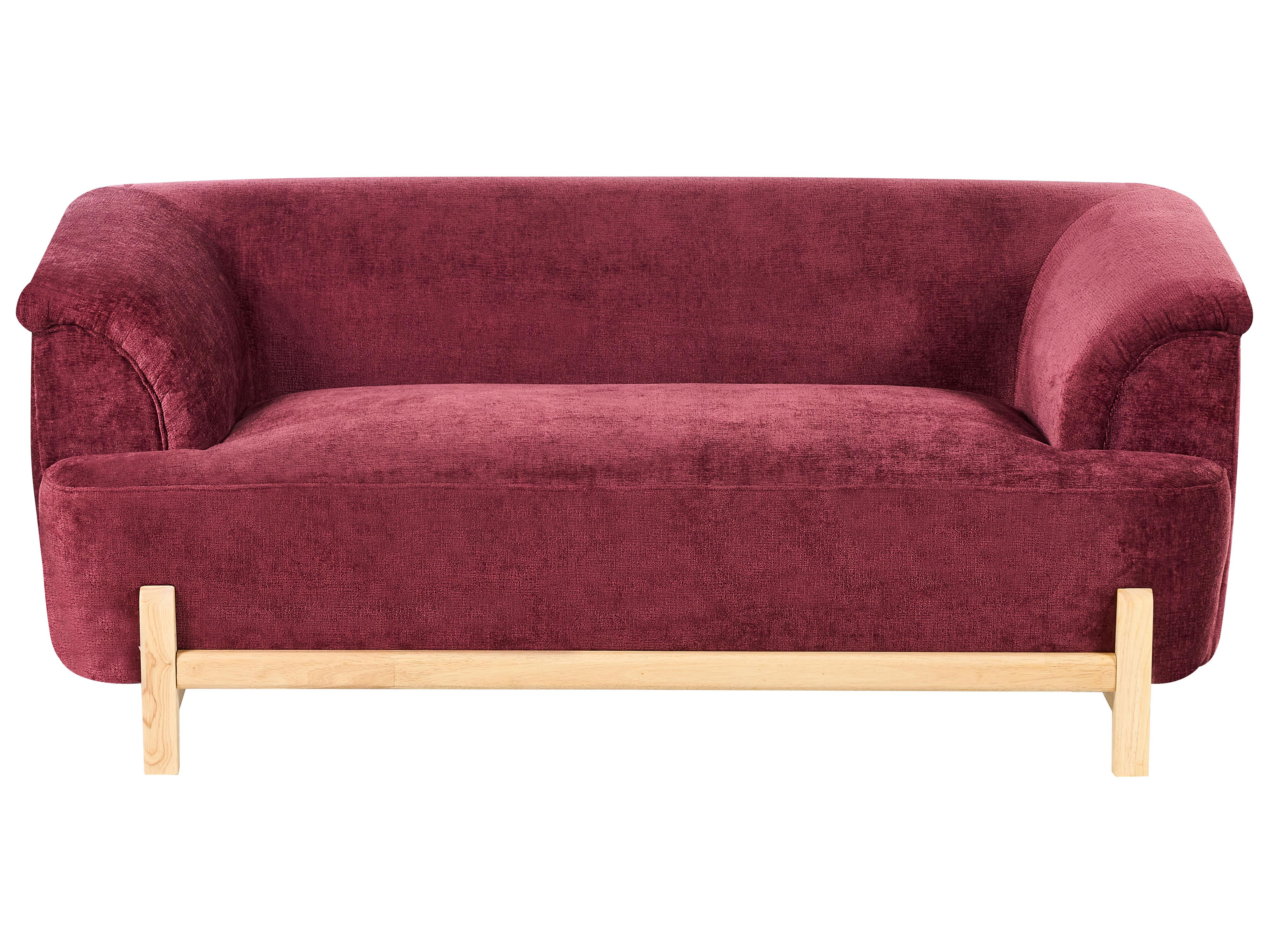 Bank 2-zits ALNOR Chenille Bordeauxrood