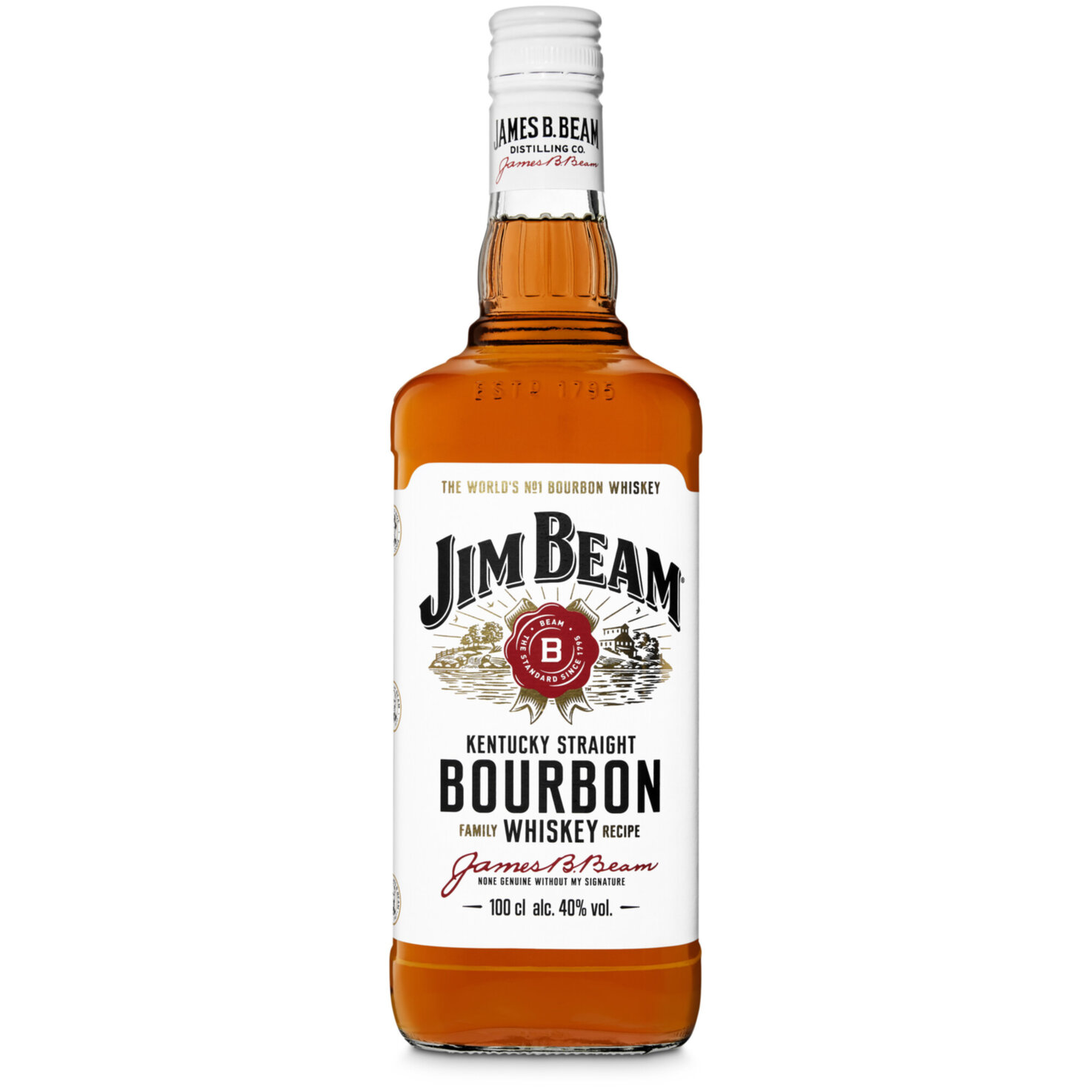 Jim Beam Bourbon Whiskey -100cl