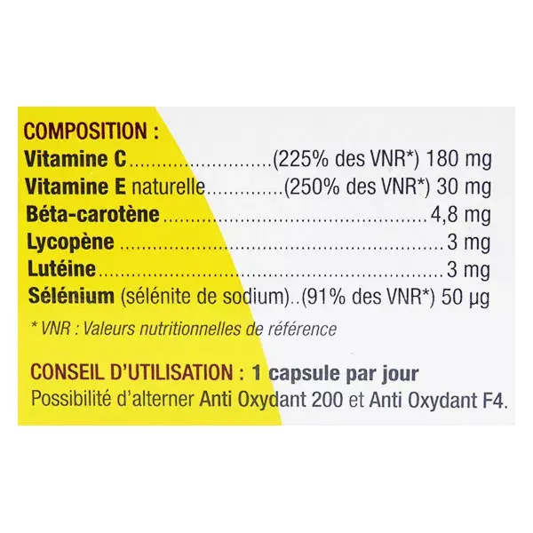 Synergia Antioxidante 200 - 60 cápsulas