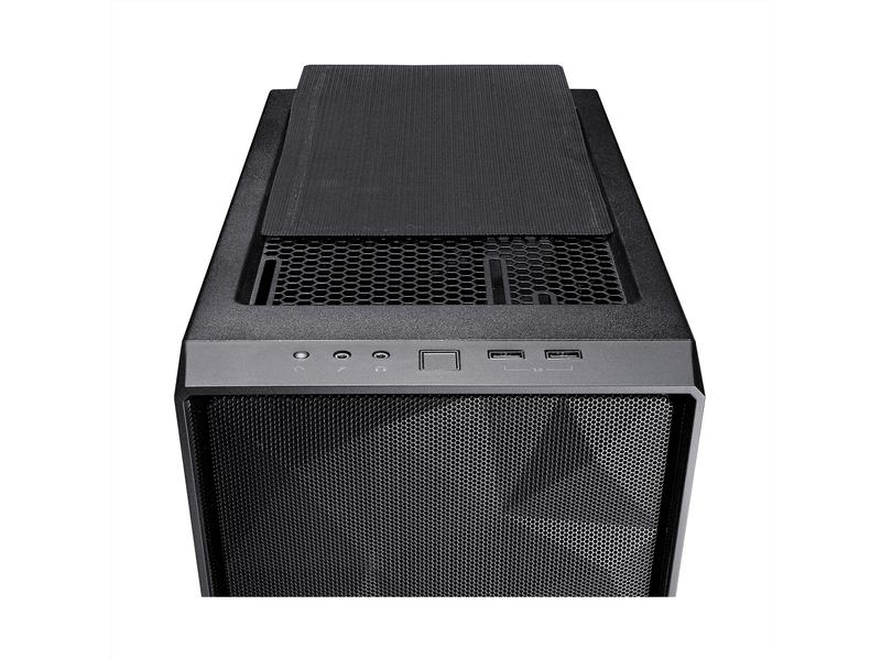 Fractal Design PC-Gehäuse Meshify C Schwarz Kompaktes Gaming-Midi-Tower-Gehäuse für ATX-Mainboards