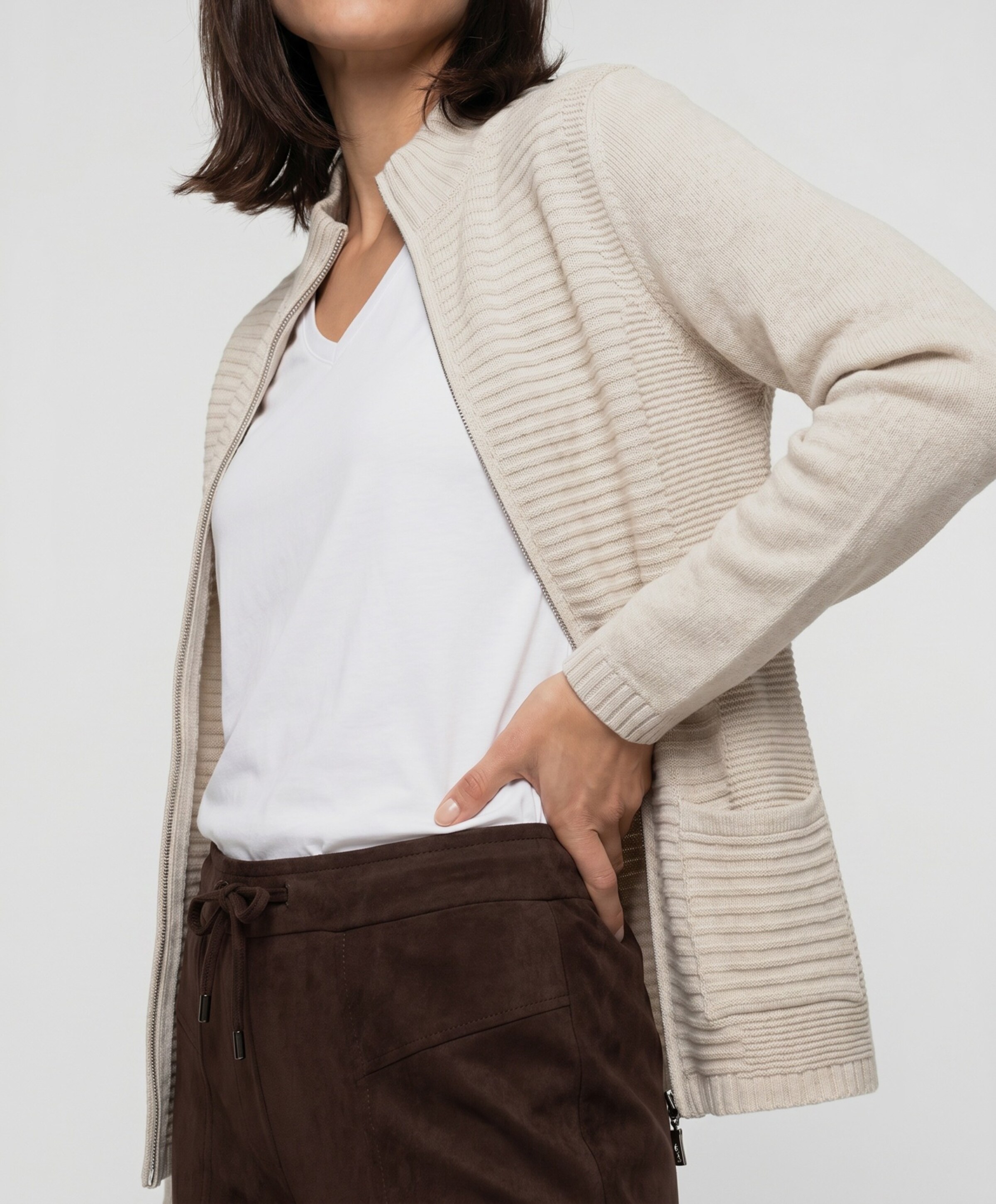 Olsen Dames vest beige