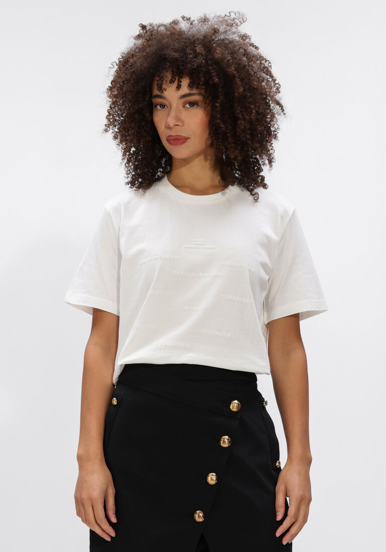 witte elisabetta franchi t-shirt ma74d61e2
