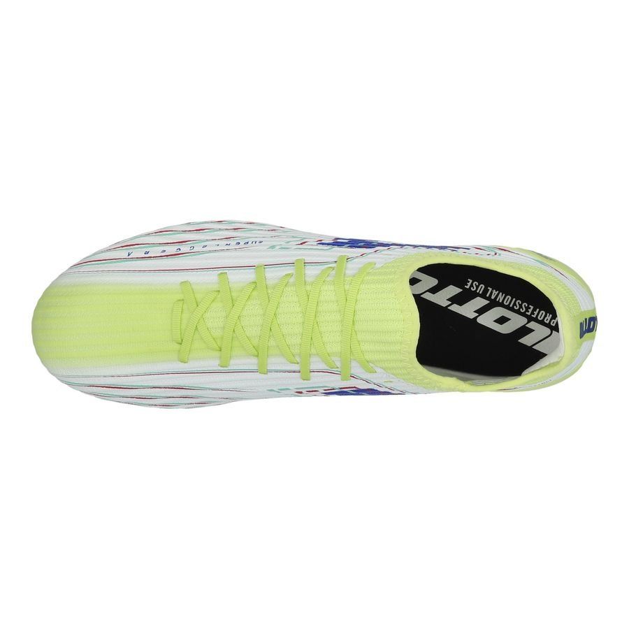 Lotto Solista 200 VIII FG Light Pack - Sunny Lime/Bleu/Blanc