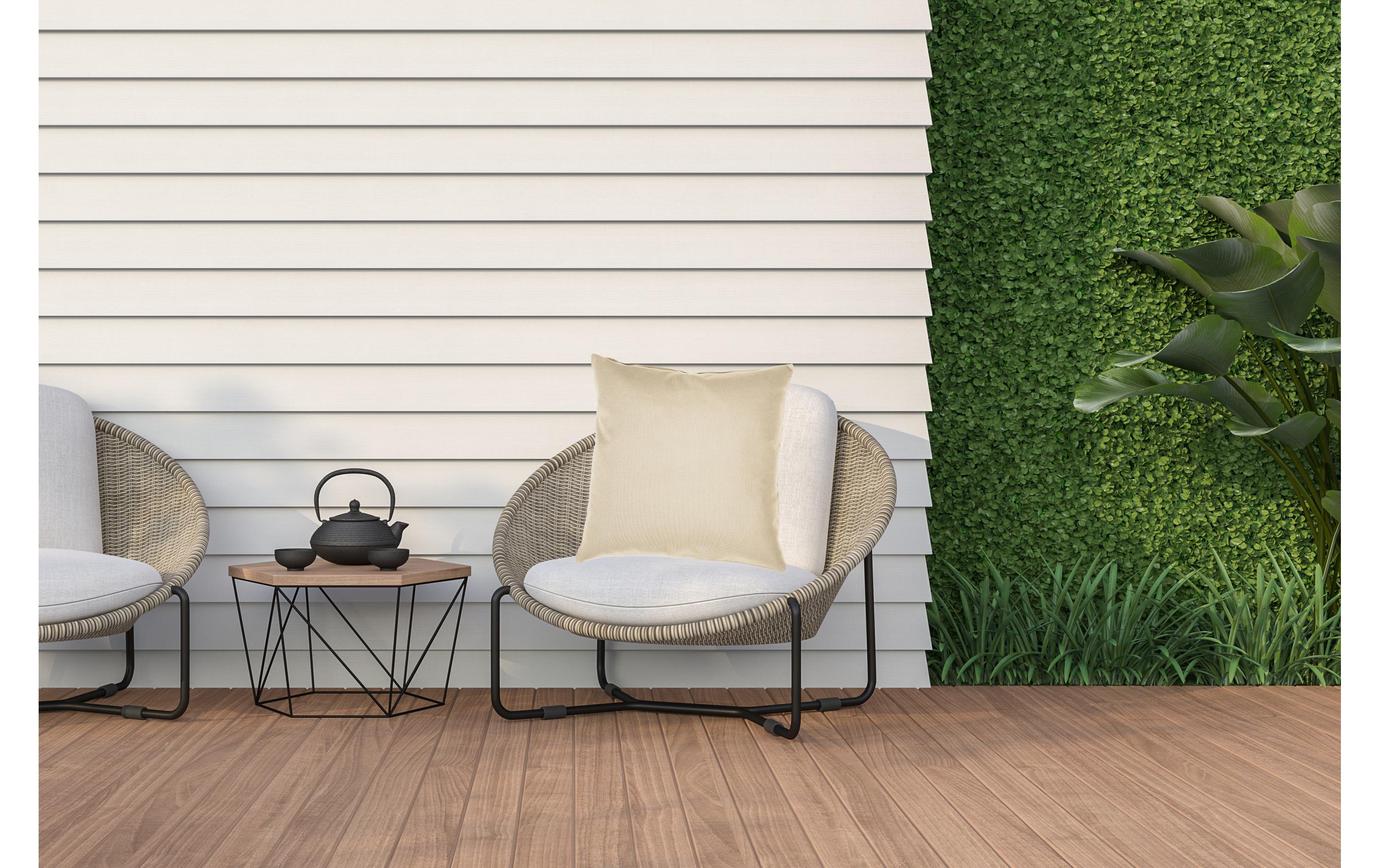 Kissenbezug Acrisol Liso Outdoor Ecru 40 x 40 cmUV Beständiges Gartenkissen