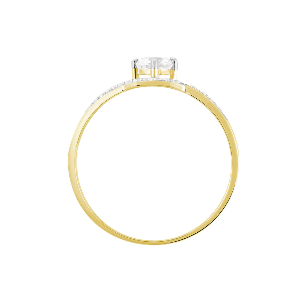 Bague Rozena Or Jaune Oxyde De Zirconium