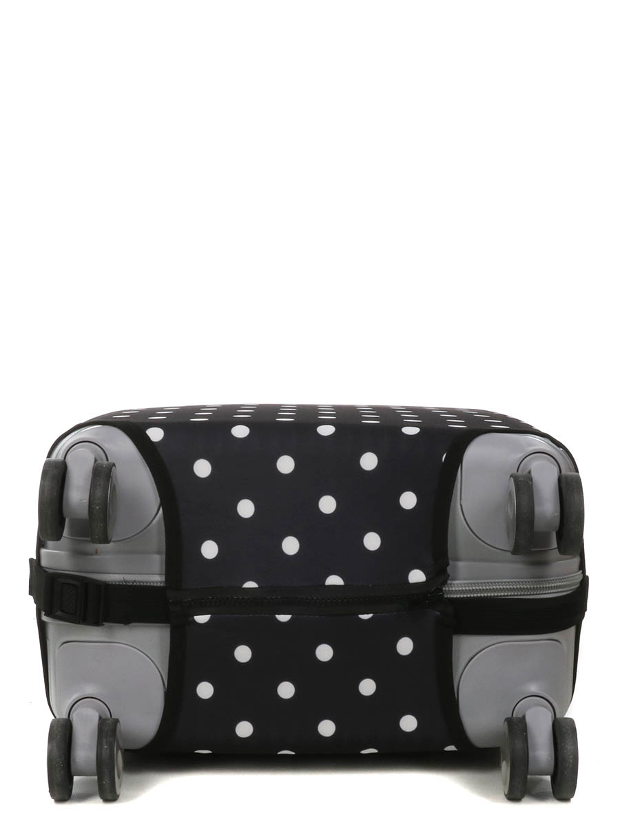 Housse de valise Periea Black with White Dots S