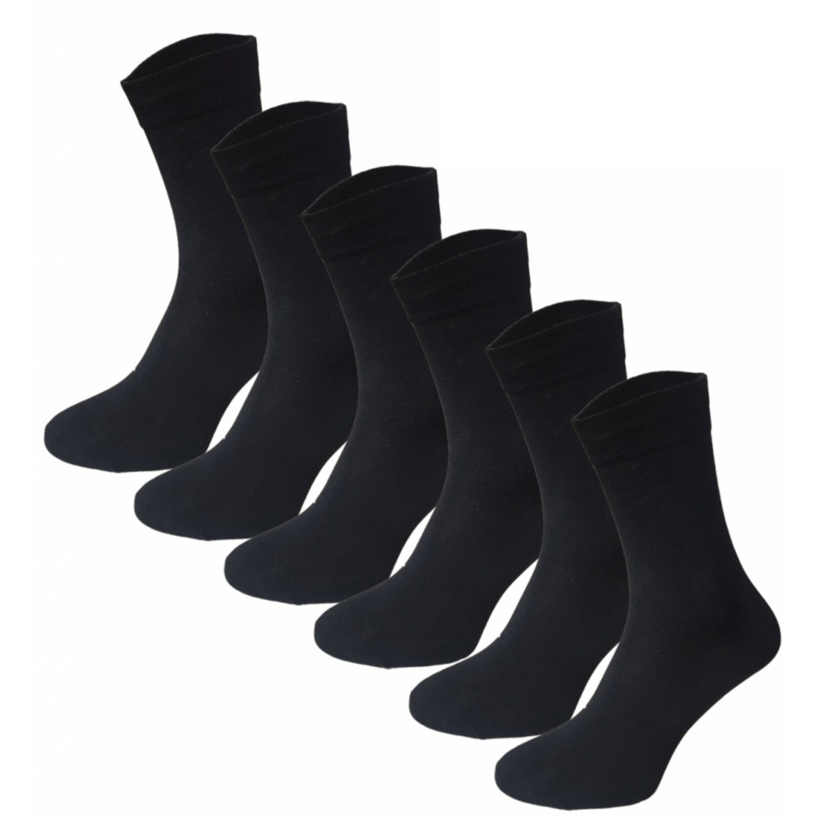 Garcia Pescara 12 Paar Classic Socken aus Baumwolle in schwarz, Größe 39-42