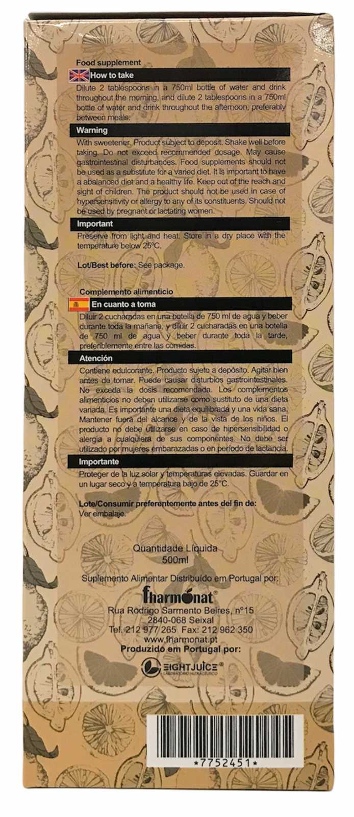 Fharmonat Gengibre e Limão 36 Cápsulas