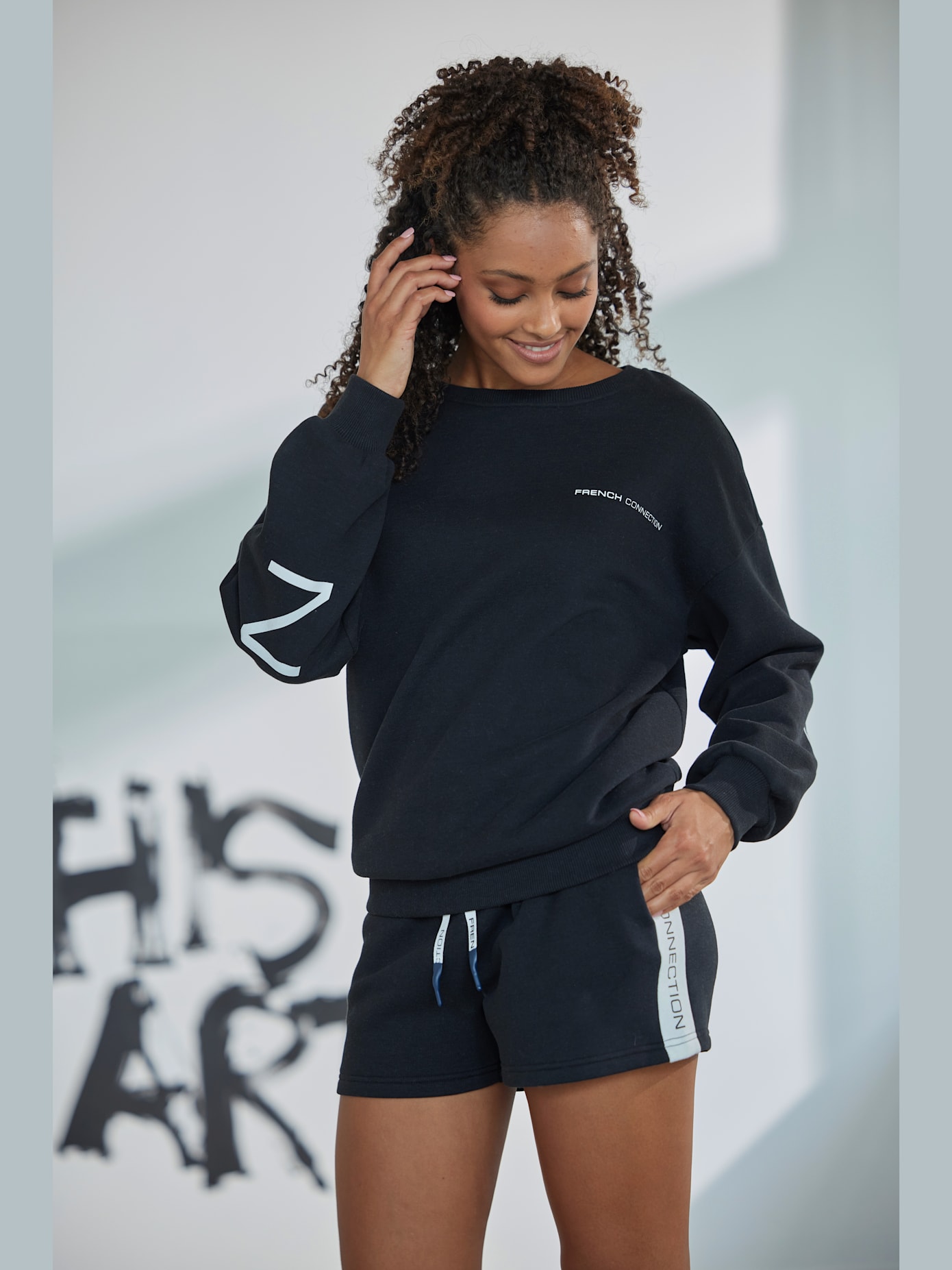 Sweatshirt avec logo imprimé